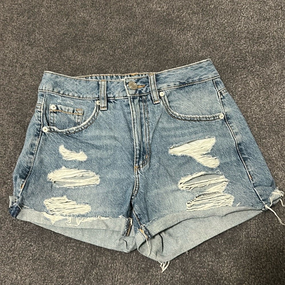 Garage Ripped Jean Shorts